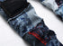 Slim Men's Patchwork Ripped Jeans Mid Waist Straight Pants